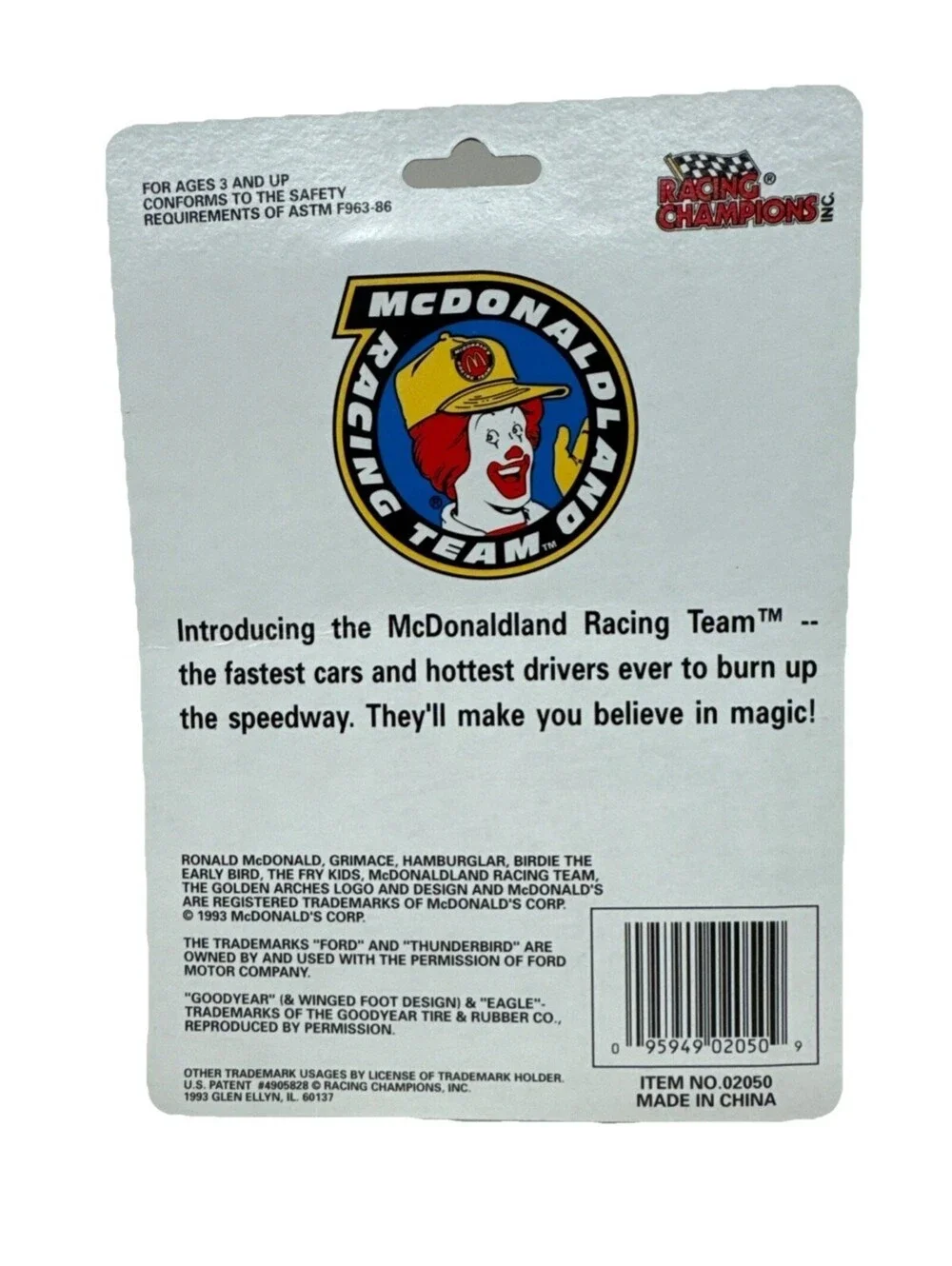 McDonalds this racing
